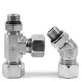 派克 EO DIN 標準彎通可調向高壓液壓管接頭