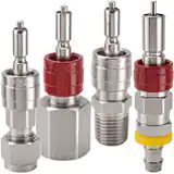 派克CPI系列快換陽接頭 - 不銹鋼快換接頭，用于氣體、流體介質，可耐真空或者壓力應用