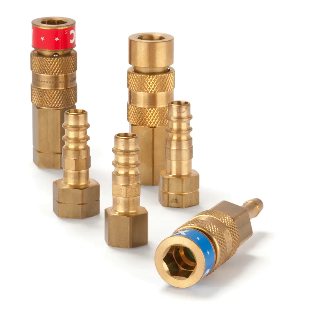 派克65-67 系列，帶標識系統的快換，專為燃氣以及氧氣應用而設計